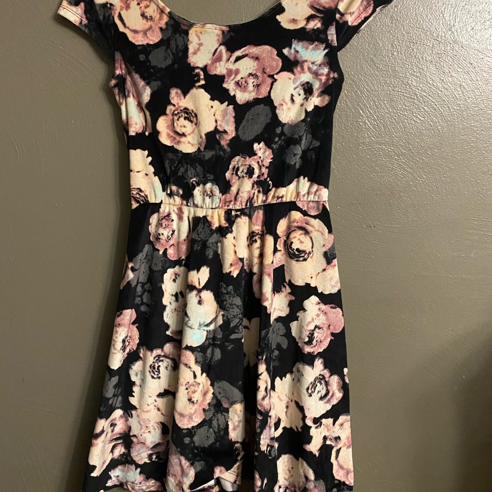 Woman’s floral dress
